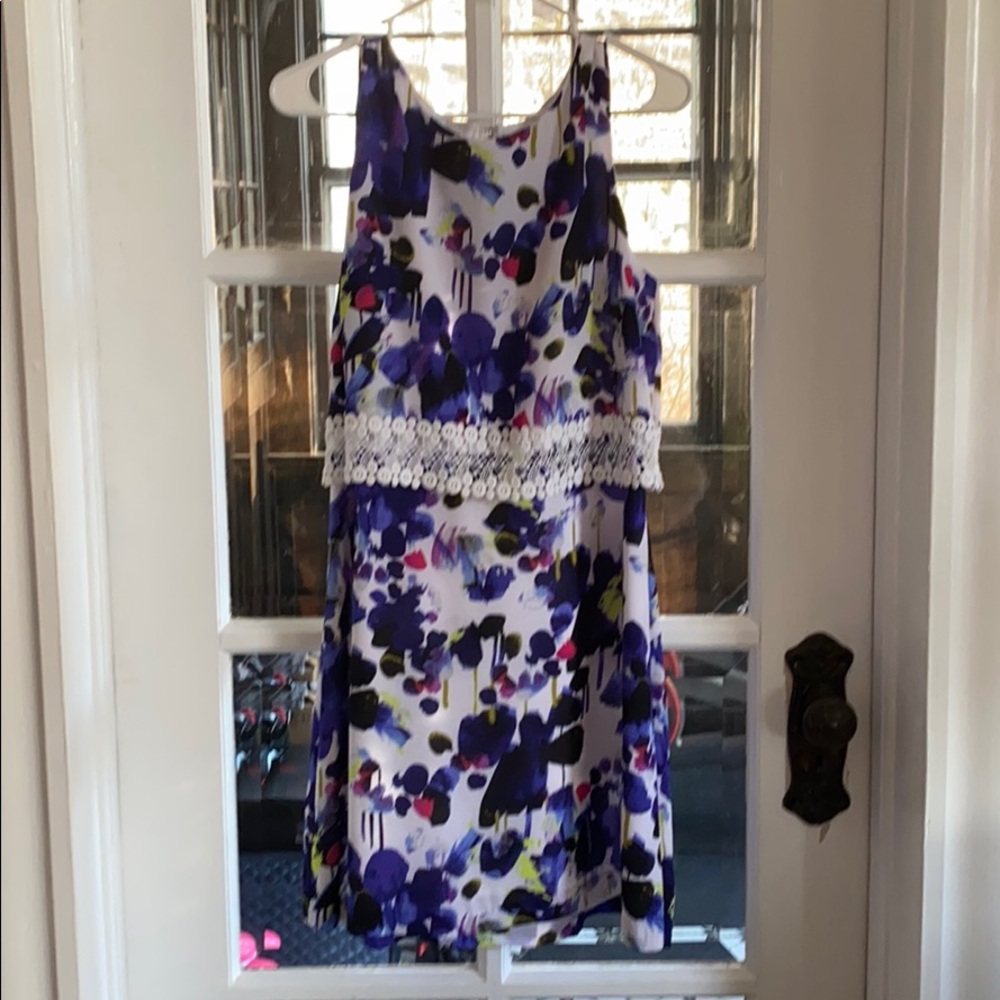 Kensie Dress - Purple Floral - Large